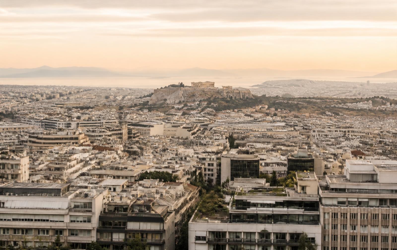 Athens cityscape at dawn